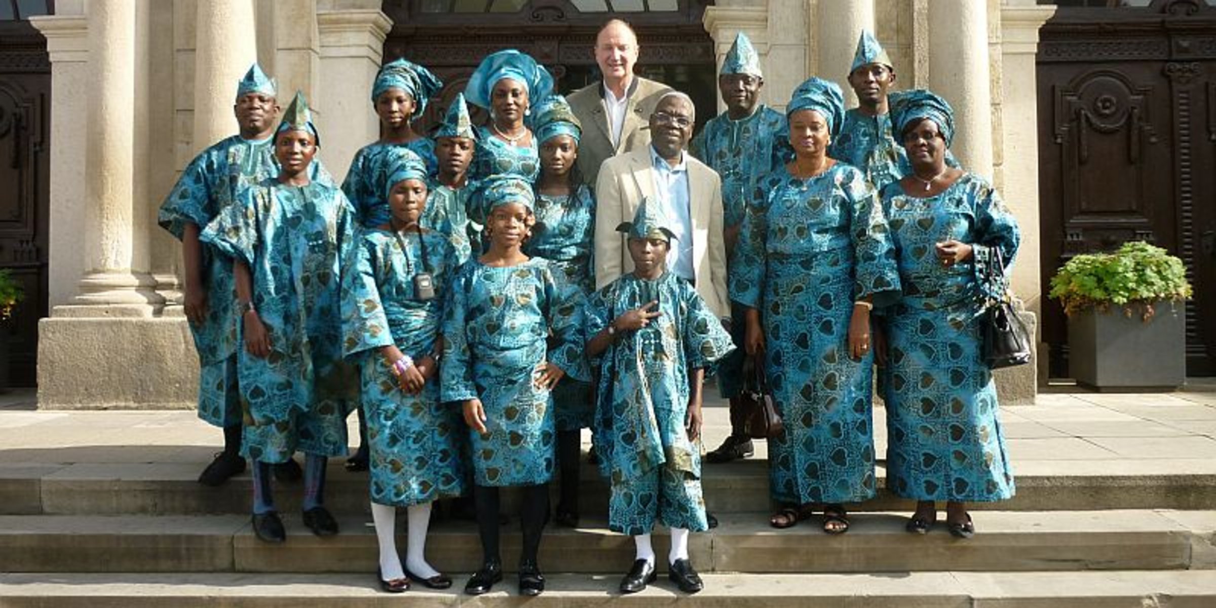 Bürgermeister Wolfgang Schenk bei der Begrüßung der Delegation aus Lagos